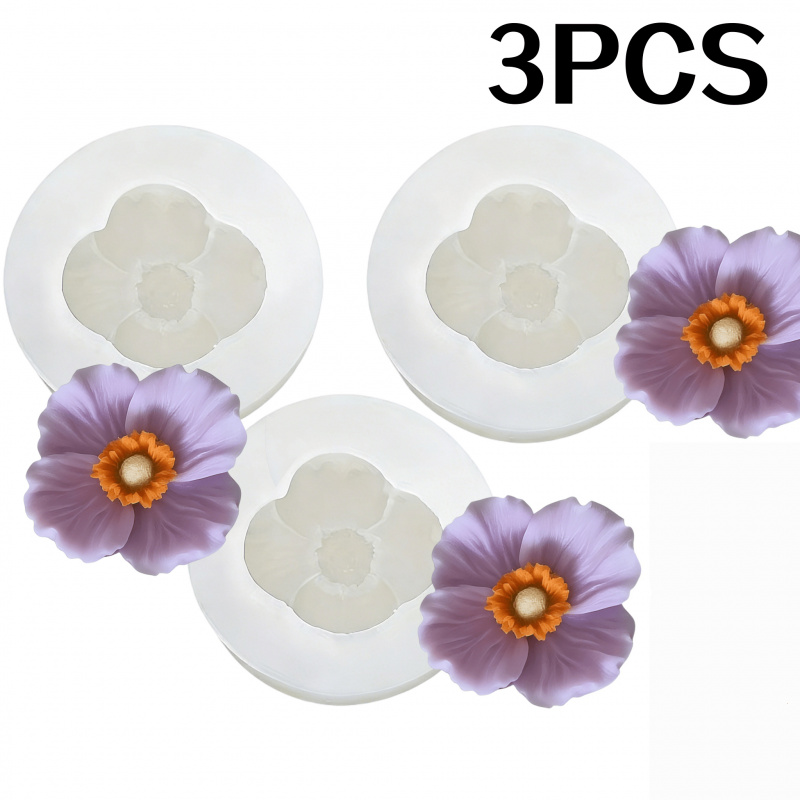3Flower silicone mold，Silicone - огляд і ціна Bath Bomb Mold