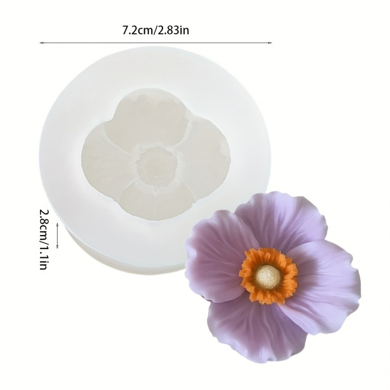 3Flower silicone mold，Silicone - огляд і ціна Bath Bomb Mold