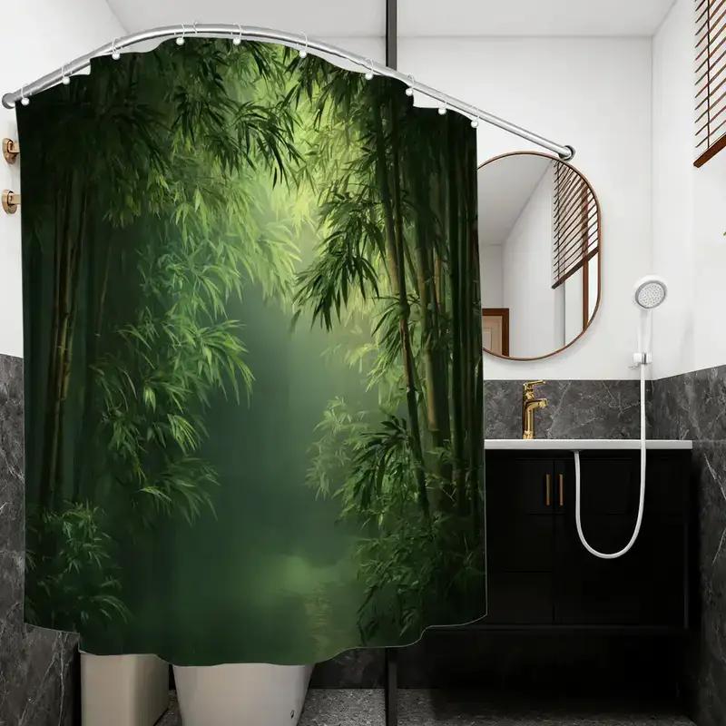 Bathroom Shower Curtain Bamboo - огляд і ціна Spa Wellness Nature