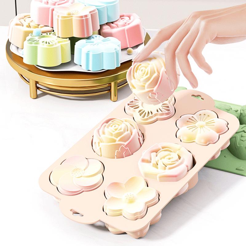 SU Flower Silicone Mold, 6 Cav - огляд і ціна Bath Bomb Mold