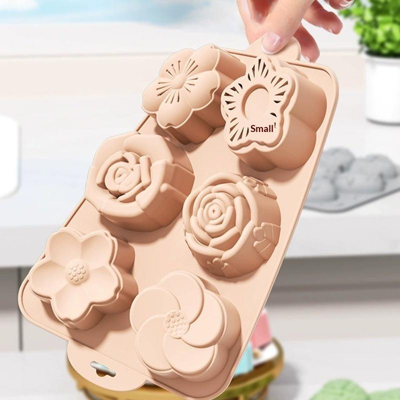 SU Flower Silicone Mold, 6 Cav - огляд і ціна Bath Bomb Mold