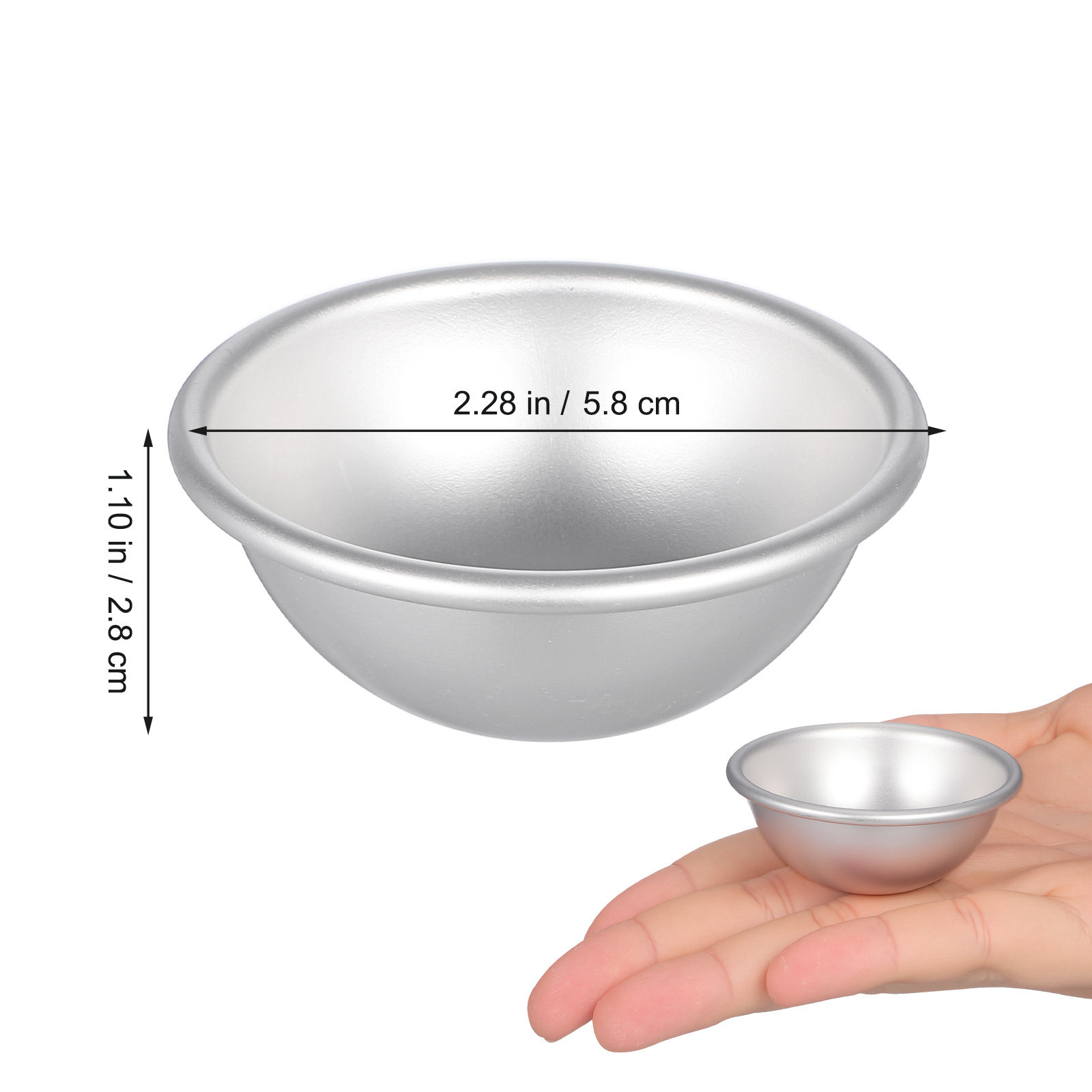 12Pcs High Quality Aluminium A - огляд і ціна Bath Bomb Mold