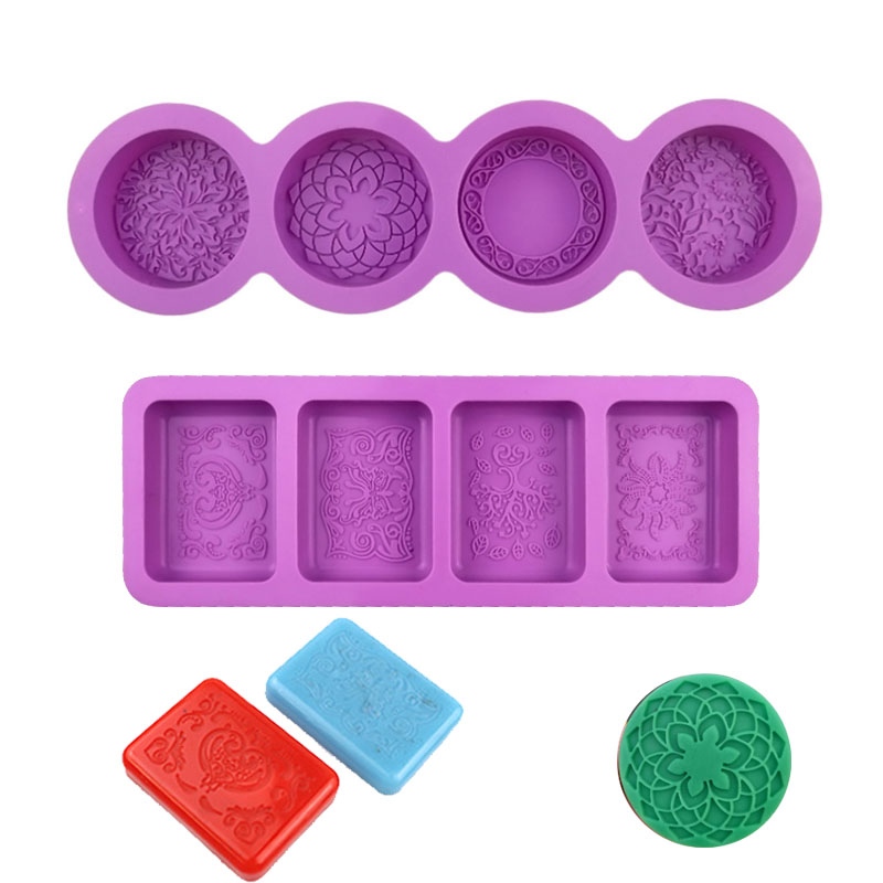 Flower Pattern Silicone Mold F - огляд і ціна Bath Bomb Mold