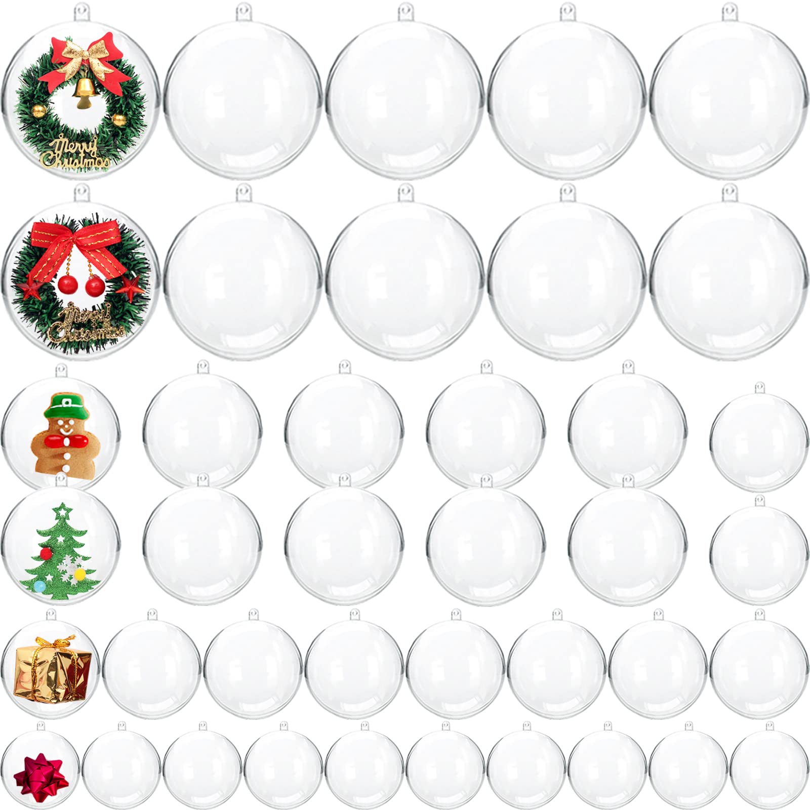 Clear Plastic Ornaments Balls, - огляд і ціна Bath Bomb Mold