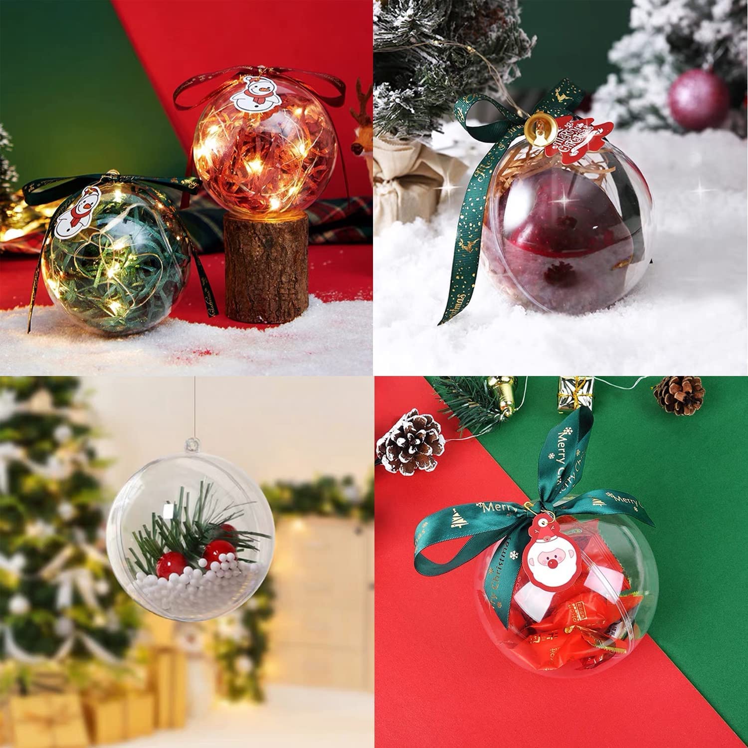 Clear Plastic Ornaments Balls, - огляд і ціна Bath Bomb Mold