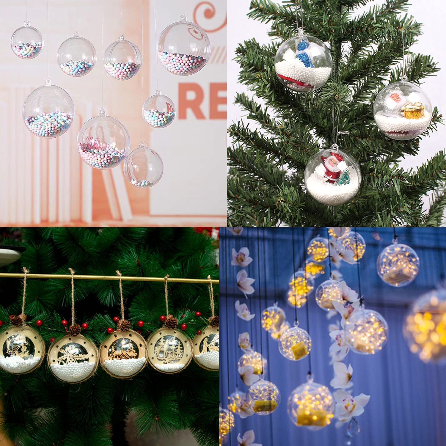 Clear Plastic Ornaments Balls, - огляд і ціна Bath Bomb Mold