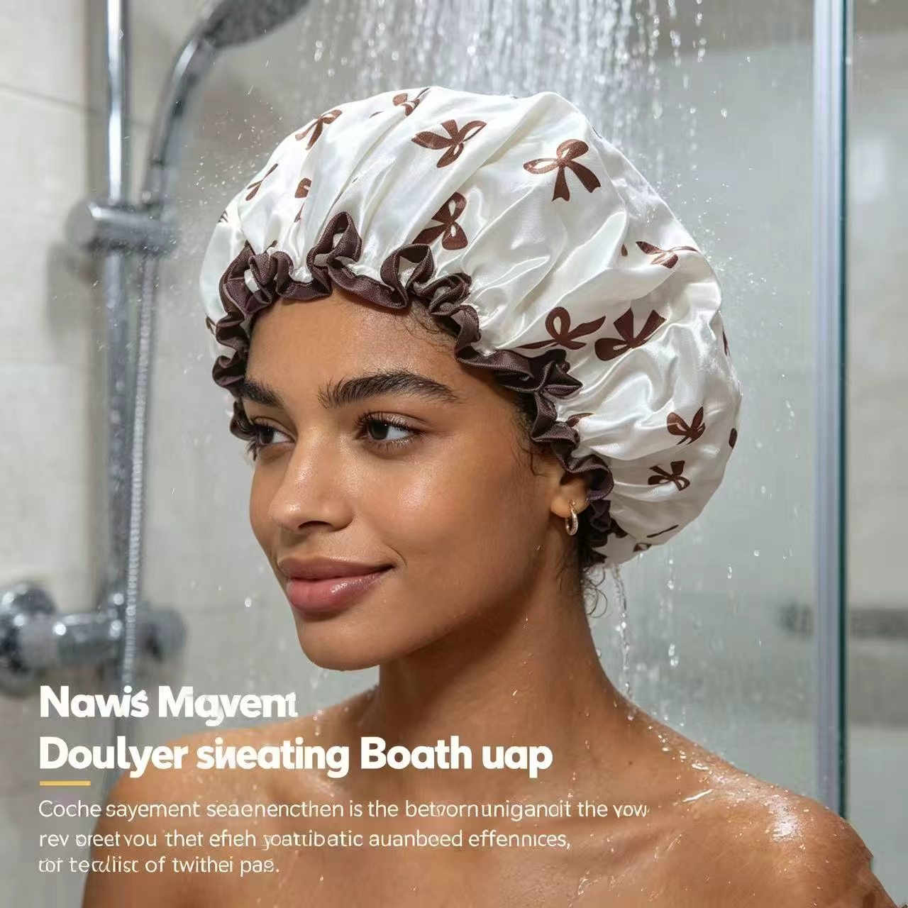 Bow-tie Waterproof Bath Cap fo - огляд і ціна Hair Spa Wellness
