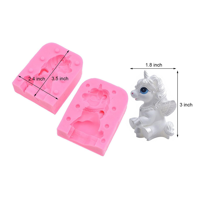 3D Unicorn Silicone Fondant Mo - огляд і ціна Bath Bomb Mold