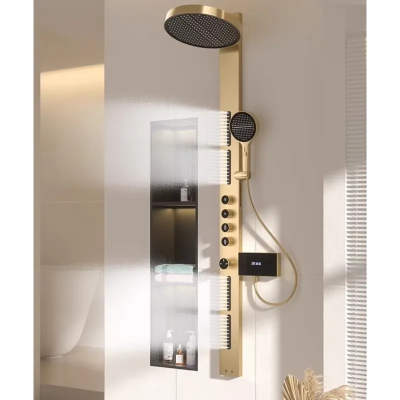 Brass Rainfall Shower Panel Se - огляд і ціна Spa & Wellness Earth City Москва Шелепиха